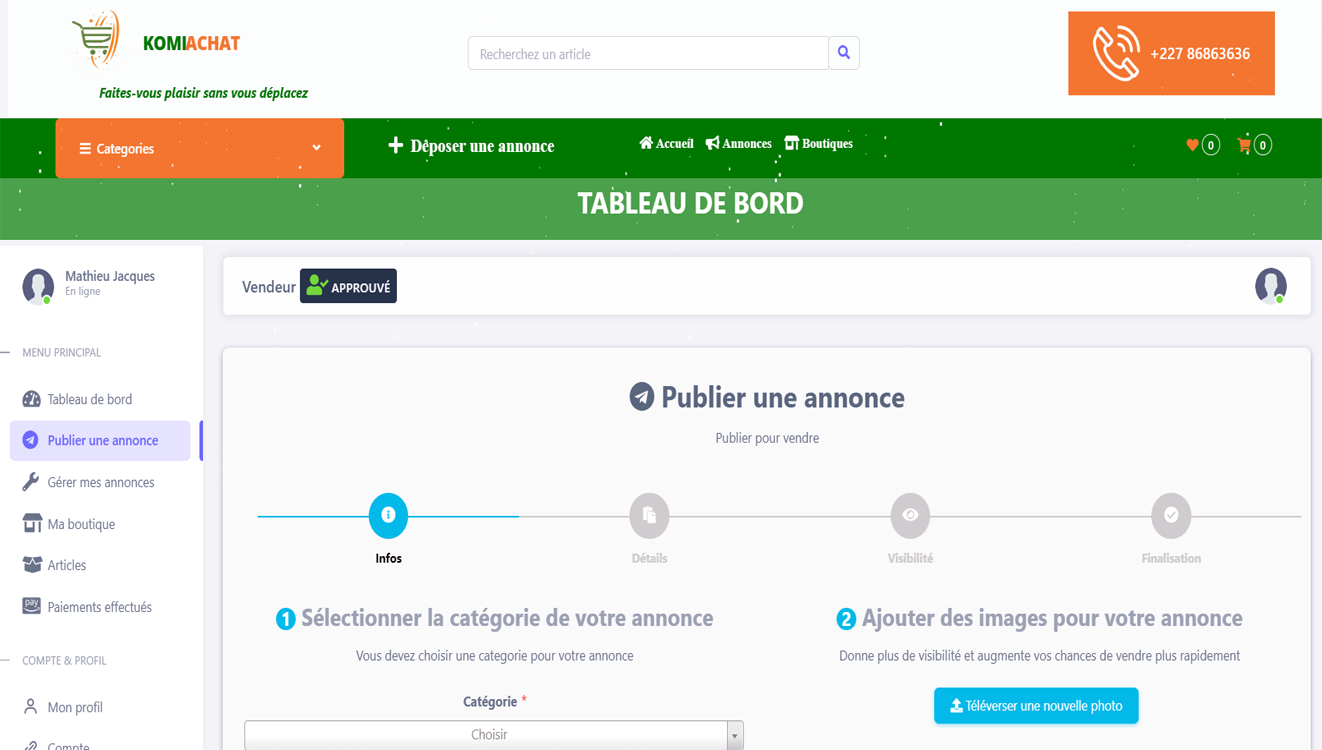 Annonce creation